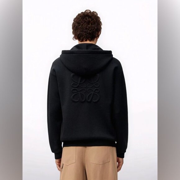 NWOT!Loewe Anagram Logo Wool-Blend Hoodie - Picture 2 of 9